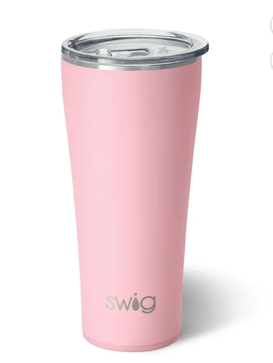 Swig Life 32oz Tumbler | Insulated Stainless Steel Travel Tumbler | Blush